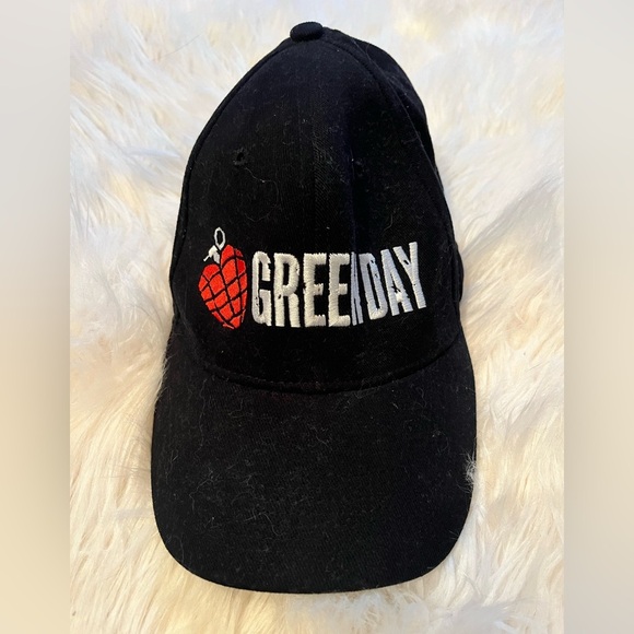Green Day American Idiot Fitted Baseball cap ,official Merchandise Mint 2006 - Picture 1 of 3